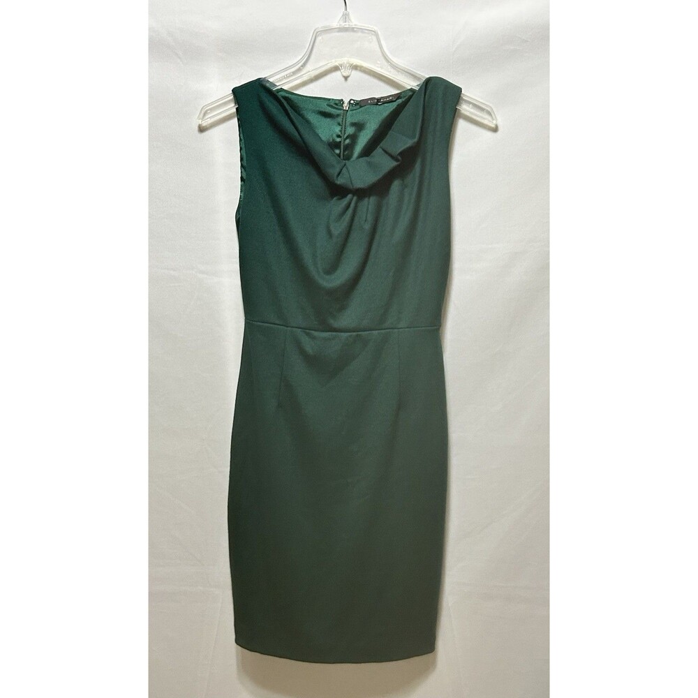Elie Tahari Womens Size‎ 0 Wool Blend Green Sleeveless Dress